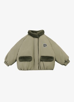 Donsje Amsterdam Meisjes Oscor jack met borduring in de kleur Groen, maat: 18-24M=86