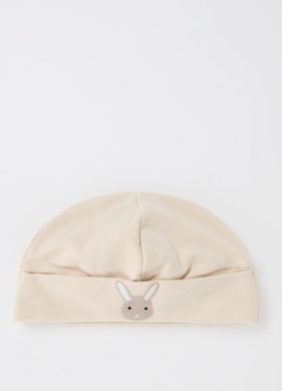 Donsje Amsterdam Meisjes Beller Hat | Bunny in de kleur Gebroken wit, maat: 80