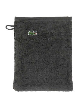 Lacoste L Lecroco washand - 600 gr/m2 - 15 x 21 cm Antraciet - Deal