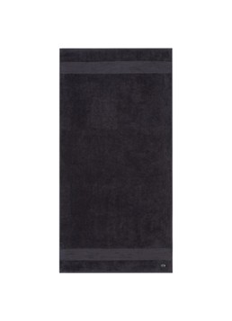 Lacoste L Lecroco badlaken - 600 gr/m2 - 70 x 140 cm Antraciet - Deal