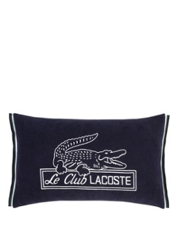 Lacoste L Le Club sierkussenhoes 33 x 57 cm Donkerblauw - Deal