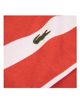 Lacoste L Casual badlaken - 450 gr/m2 - 90 x 150 cm Oranjerood - Deal