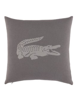 Lacoste L Reflet sierkussenhoes 45 x 45 cm Grijs