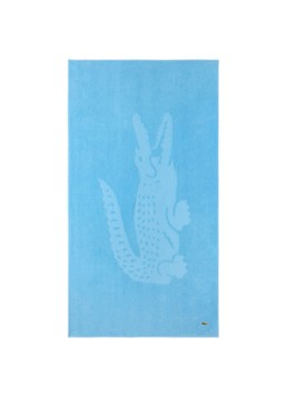 Lacoste L Sport strandlaken van katoen - 90 x 160 cm Lichtblauw - Deal