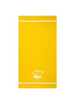 Lacoste L Origine strandlaken 90 x 160 cm Geel - Deal