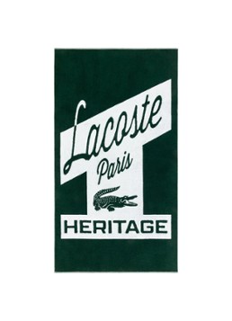 Lacoste Lretro badlaken 90 x 160 cm Bronsgroen