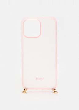 Ateljé Dames Telefoonhoes voor iPhone 14 Pro Max in de kleur Roze, maat: 1maat