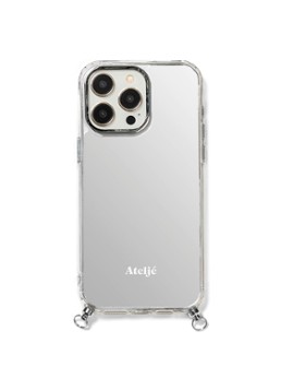 Ateljé Dames Telefoonhoes voor iPhone 17 Air in de kleur Zilver, maat: 1-maat