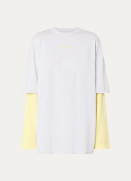 Stieglitz Dames Stan longsleeve met logo in de kleur Geel, maat: s