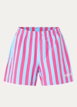 Stieglitz Dames Joana straight fit korte broek met streepprint in de kleur Roze, maat: 36