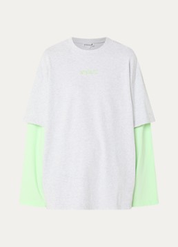 Stieglitz Dames Stan longsleeve met logo in de kleur Neongroen, maat: L