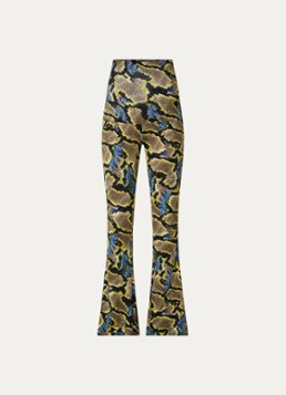 Stieglitz Dames High waist flared fit zwangerschapsbroek met print in de kleur Multicolor, maat: 36