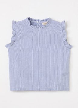 MarMar COPENHAGEN Meisjes Tirra top met streepprint in de kleur Donkerblauw, maat: 104