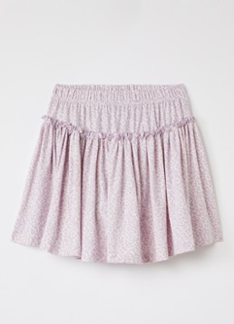 MarMar COPENHAGEN Meisjes Sylvia rok met panterprint in de kleur Lila, maat: 10Y=140