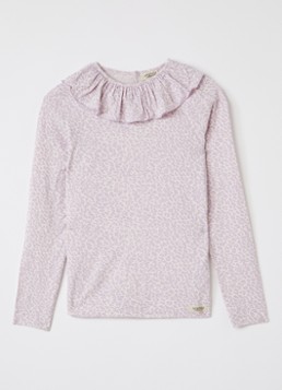 MarMar COPENHAGEN Meisjes Talia top met panterprint in de kleur Lila, maat: 6Y=116
