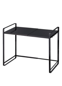 Yamazaki Tower uitschuifbare aanrecht organizer 47,5 - 75 cm Zwart - Deal
