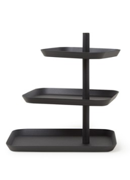 Yamazaki Tower etagère 25,5 cm Zwart - Deal