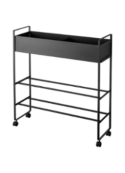 Yamazaki Tower opbergtrolley Zwart - Deal