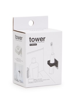 Yamazaki Tower tandenborstelhouder 6 cm Wit - Deal