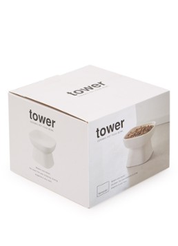 Yamazaki Tower voerbak 8 cm Wit - Deal