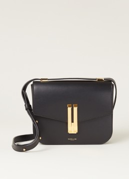 DeMellier Dames The Vancouver crossbodytas van leer in de kleur Zwart, maat: OS