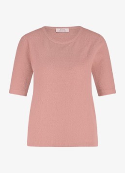 Studio Anneloes Dames Felica fijngebreide trui met textuur in de kleur Roze, maat: S