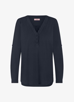 Studio Anneloes Dames Evi tuniek van travelstof in de kleur Blauw, maat: XL