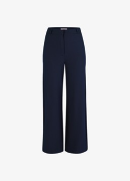 Studio Anneloes Dames Luz high waist loose fit pantalon met steekzakken in de kleur Donkerblauw, maat: XS