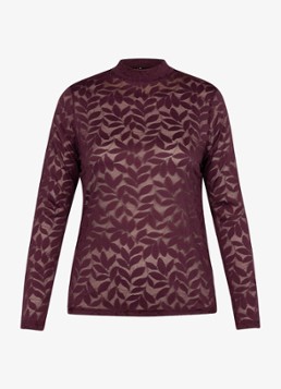 Studio Anneloes Dames Reagan longsleeve van kant in de kleur Bruin, maat: XS