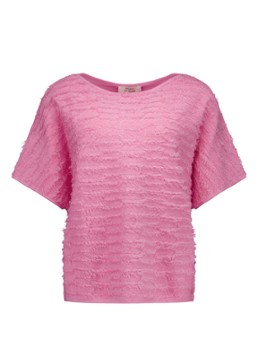 Studio Anneloes Dames Lenti top met boothals in de kleur Roze, maat: S