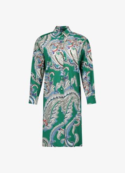 Studio Anneloes Dames Esti blouse met paisley dessin in de kleur Groen, maat: XXL