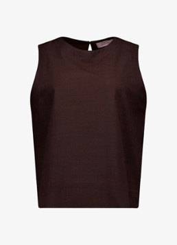 Studio Anneloes Dames Gilian top van linnen in de kleur Bruin, maat: S