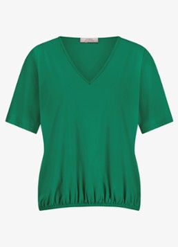 Studio Anneloes Dames Vicky T-shirt met V-hals in de kleur Groen, maat: XS