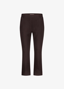 Studio Anneloes Dames Anne straight fit mid waist capri broek in de kleur Bruin, maat: XXL