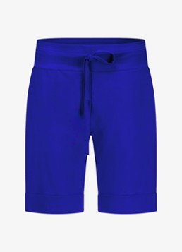 Studio Anneloes Dames City loose fit korte broek met trekkoord in de kleur Blauw, maat: L