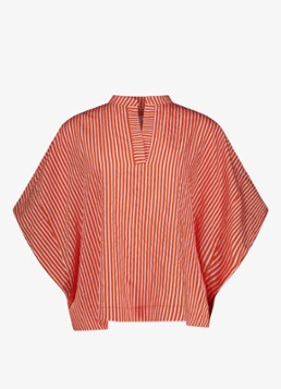 Studio Anneloes Dames Tuniek met streepprint in de kleur Oranje, maat: L