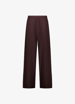 Studio Anneloes Dames Grace high waist wide fit broek met steekzakken in de kleur Bruin, maat: XXL