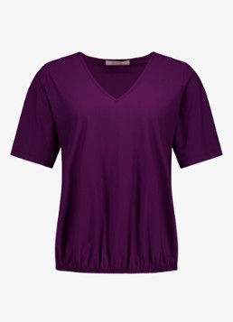 Studio Anneloes Dames Vicky T-shirt met V-hals in de kleur Paars, maat: L