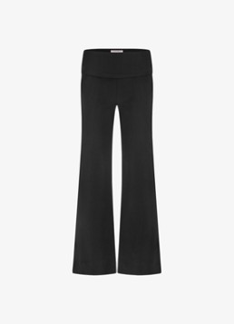 Studio Anneloes Dames Lexie high waist wide fit pantalon met steekzakken in de kleur Zwart, maat: XS