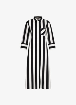 Studio Anneloes Dames Soof stripe dress midi blouse jurk met streepprint in de kleur Multicolor, maat: M