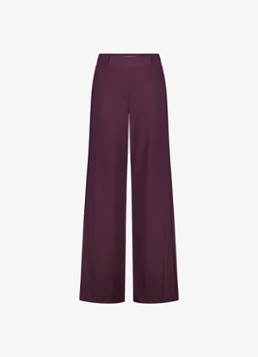 Studio Anneloes Dames Lexie bonded trousers in de kleur Aubergine, maat: M