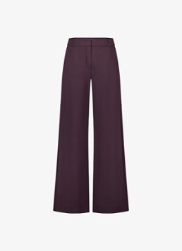 Studio Anneloes Dames Luz twill trousers in de kleur Aubergine, maat: XXL