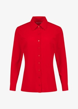 Studio Anneloes Dames Poppy blouse met kraag in de kleur Rood, maat: XXL