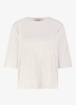 Studio Anneloes Dames Fiore T-shirt met ronde hals in de kleur Wit, maat: XXL