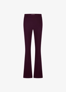 Studio Anneloes Dames Mid waist flared fit pantalon in de kleur Violet, maat: L