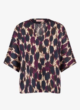 Studio Anneloes Dames Madison tuniek met dierenprint in de kleur Lichtpaars, maat: XXL