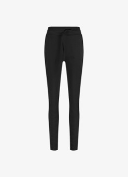 Studio Anneloes Dames High waist tapered fit joggingbroek met steekzakken in de kleur Zwart, maat: XXL