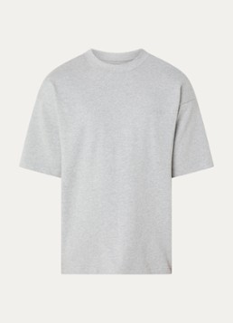 Calvin Klein Heren Pyjama top met logoborduring in de kleur Lichtgrijs, maat: S