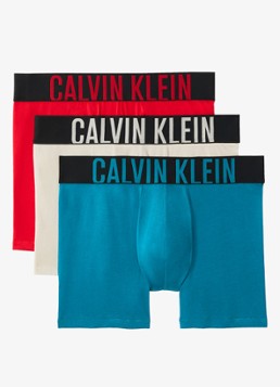 Calvin Klein Heren Boxershorts met logoband in 3-pack in de kleur Donkerblauw, maat: S