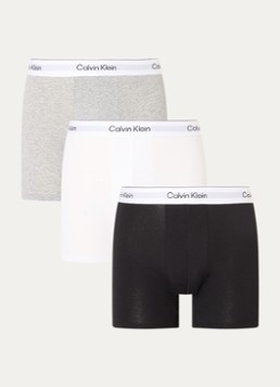 Calvin Klein Heren Icon boxershorts met logoband in 3-pack in de kleur Grijsmele, maat: XL